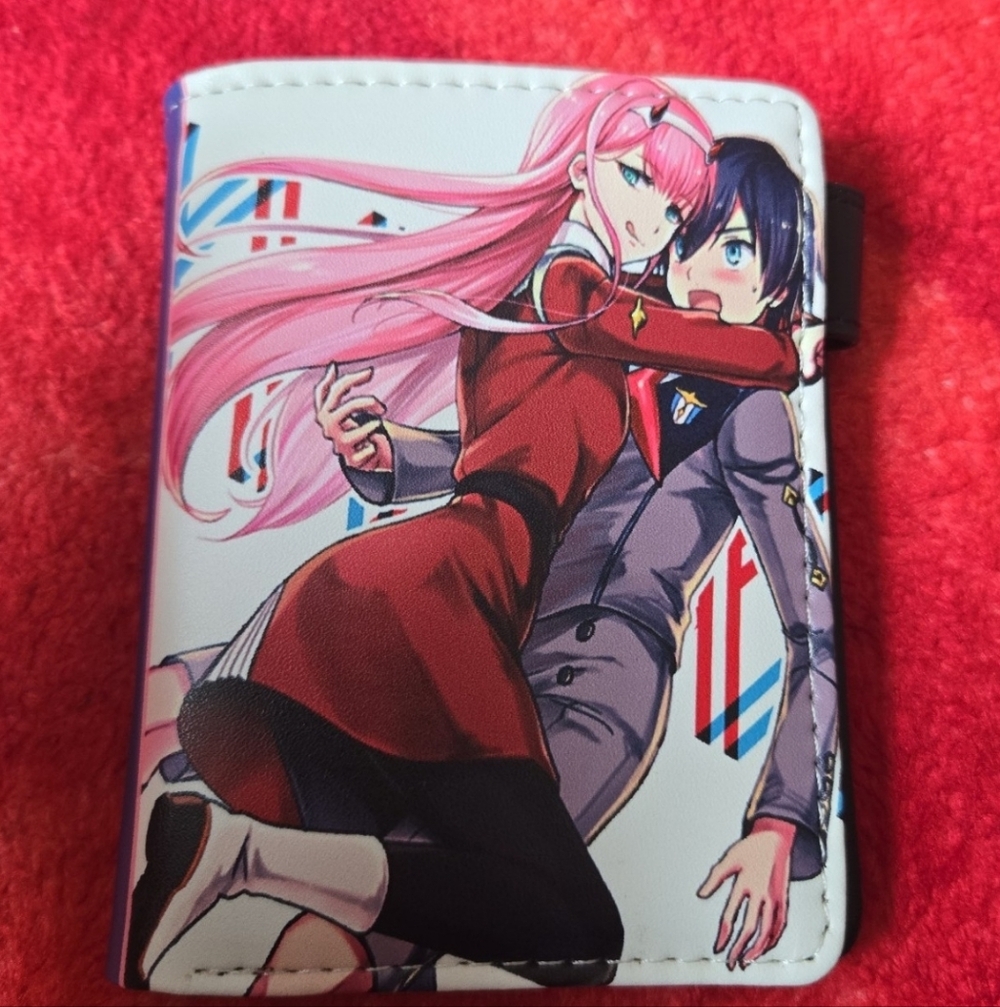 New zero two darling in the frankxx anime manga leather wallet